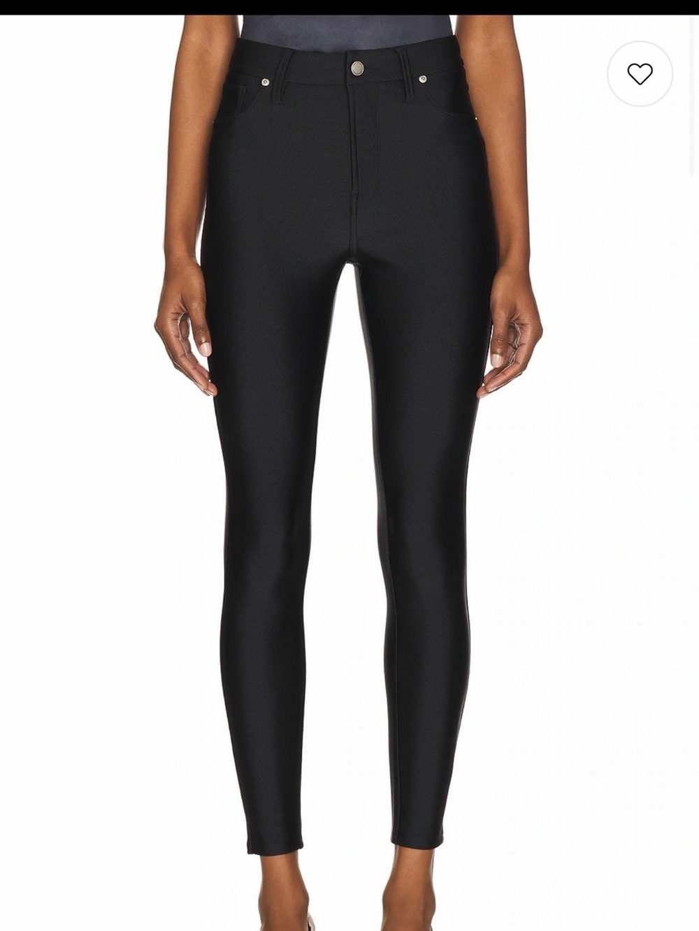 Good American Compression Shine Good High-Rise Skinny Pants